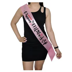 Szarfa RÓŻOWA Wieczór Panieński Przyszła Panna Młoda